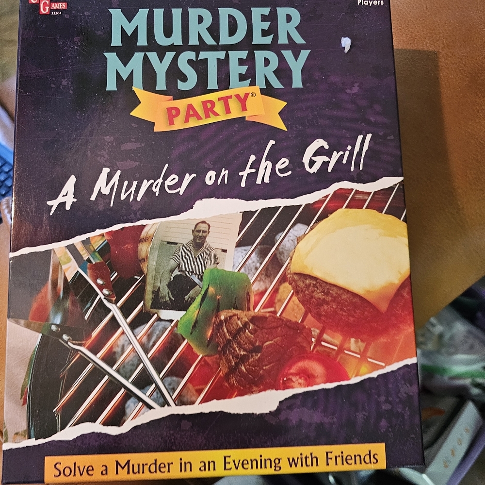 University Games A Murder on the Grill Murder Mystery Party Game - New